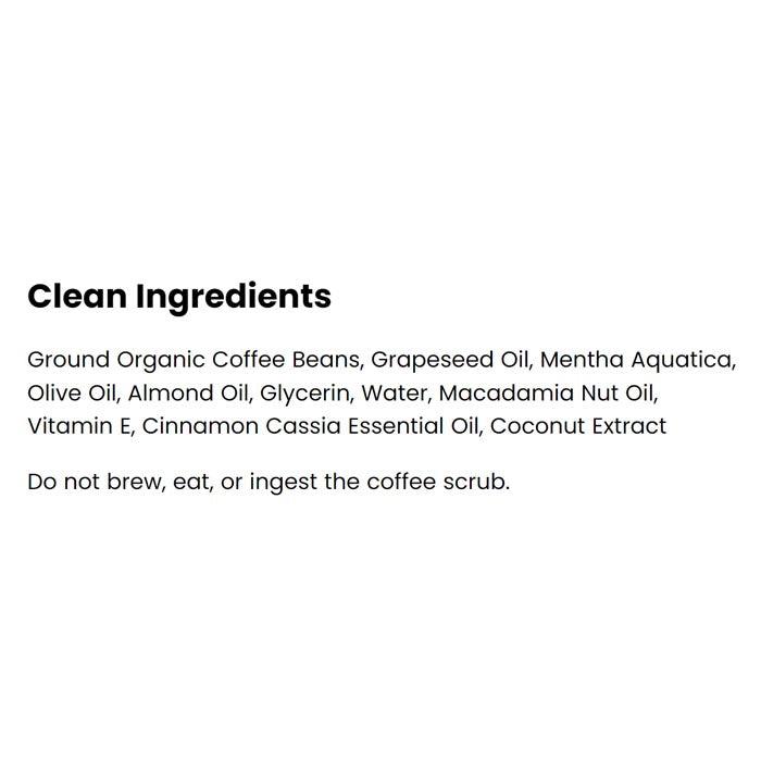The Coffee Scrub - Organic Coconut Coffee Scrub, 200g - Back