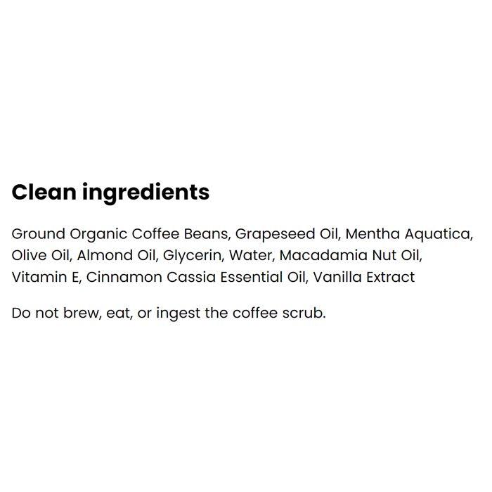 The Coffee Scrub - Organic Vanilla Coffee Scrub, 200g - Back