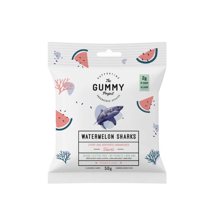 The Gummy Project - Watermelon Sharks Candy, 50g