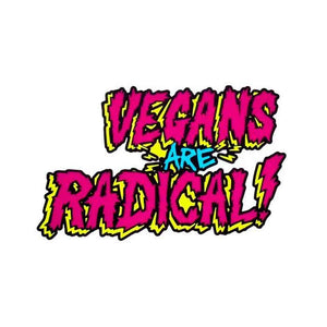 The Herbivore Clothing Company - Vegans Are Radical! Die Cut Sticker