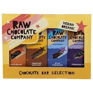 The Raw Chocolate Company - Organic Chocolate Bar Selection Box, 270g