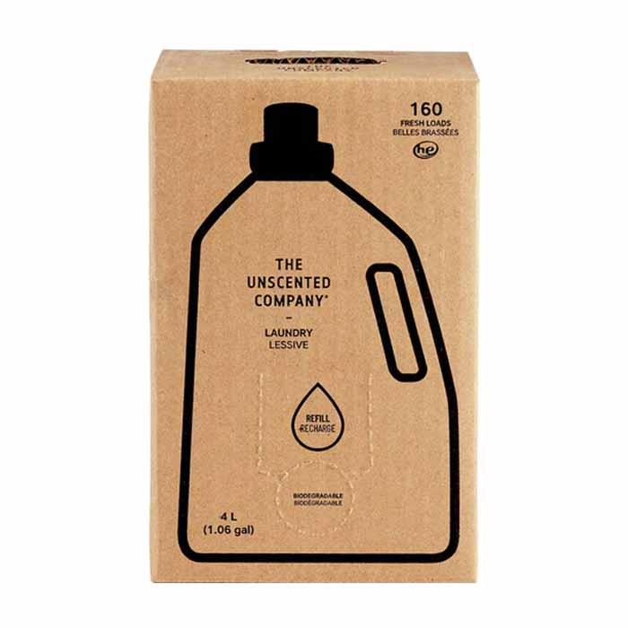 The Unscented Company - Laundry dedergent , refill box, 4L