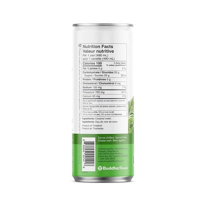 Thirsty Buddha - All Natural Coconut Water - back