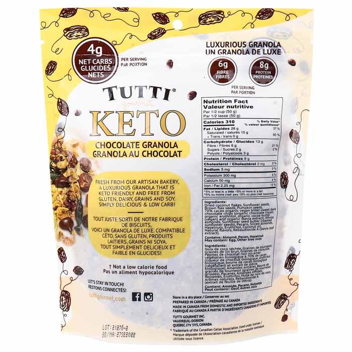 Tutti Gourmet - Keto Granola - Chocolate (190g) - back