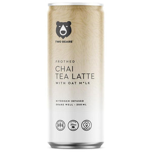 Two Bears - Frothed Chai Tea Oat Milk Latte, 250ml