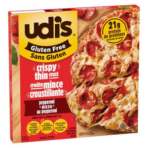 Udi's - Crispy Thin Crust Pepperoni Pizza, 522g