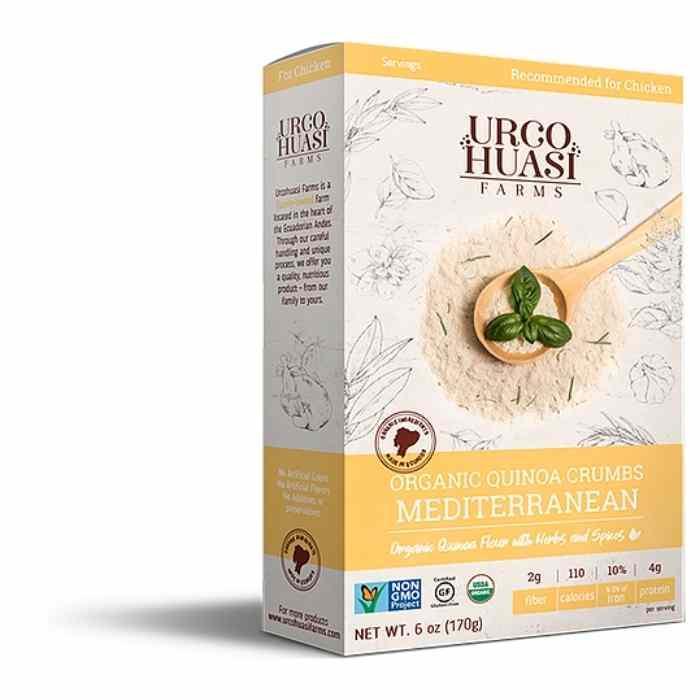 Urcohuasi Farms - Organic Quinoa Crumbs (Italian & Mediterranean), 6oz- Pantry 2