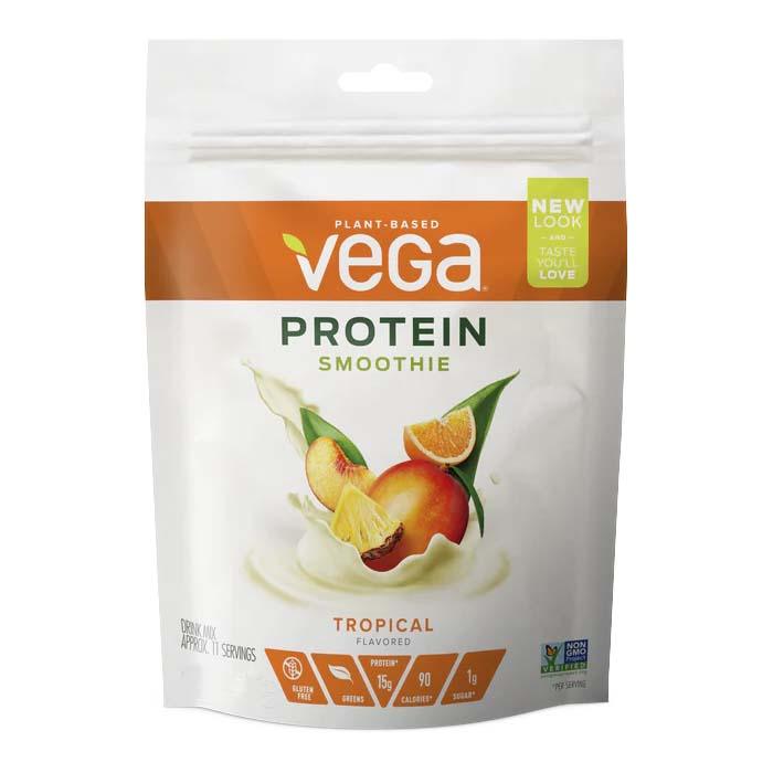 Vega - Protein Smoothie - Plant-Based Protein Powder, 262g, Tropical