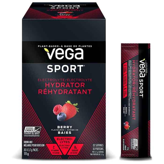 Vega - Sport - Plant-Based Hydrator , Berry (30 Sachets)