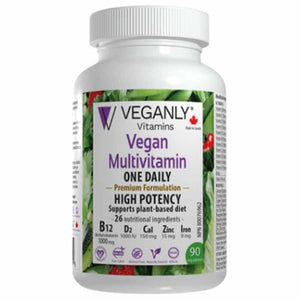 Veganly Vitamins - Vegan Multivitamins, 90 Capsules