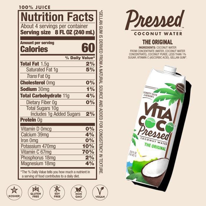 Vita Coco Pressed Coconut Water, 1L PlantX Canada