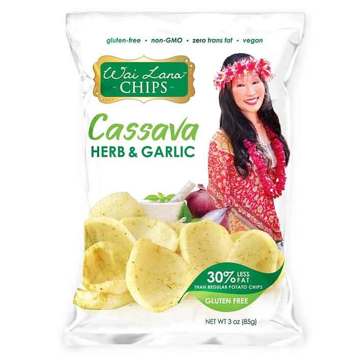 Wai Lana Snacks - Cassava Chips - Herb & Garlic, 85g