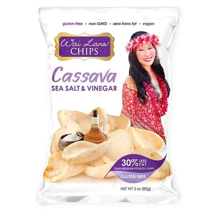 Wai Lana Snacks - Cassava Chips - Sea Salt & Vinegar, 85g