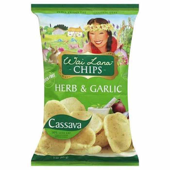 Wai Lana Snacks - Herb & Garlic Veggie Chips, 85g