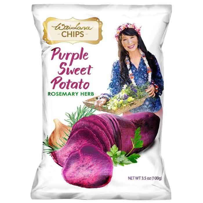 Wai Lana Snacks - Veggie Chips - Purple Sweet Potato - Rosemary Herb, 100g