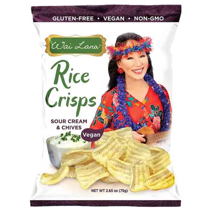 Wai Lana Snacks - Veggie Chips - Sour Cream & Chives, 75g