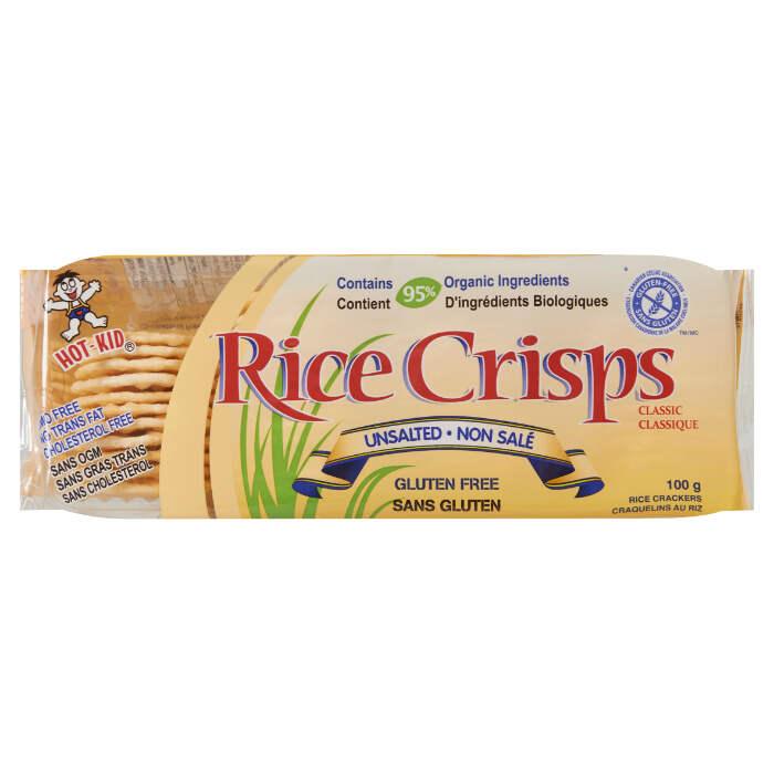 Hot-Kid - Rice Crisps Crackers, 100g | Unsalted