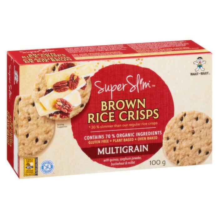 Want Want - SuperSlim Brown Rice Crisps, 100g | Multigrain