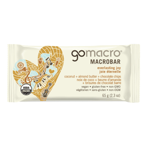 Gomacro Protein Bar - Coconut, Almond Butter & Chocolate Chips, 2.4 Oz
