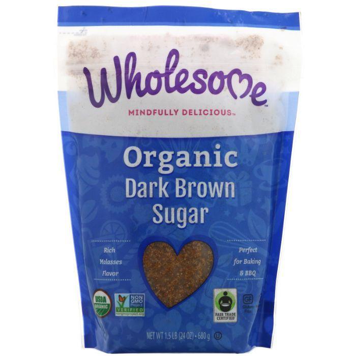 Wholesome – Organic Dark Brown Sugar, 24 oz- Pantry 1