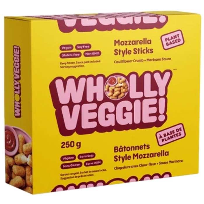 Wholly Veggie - Plant-Based Mozzarella Sticks, 250g - front