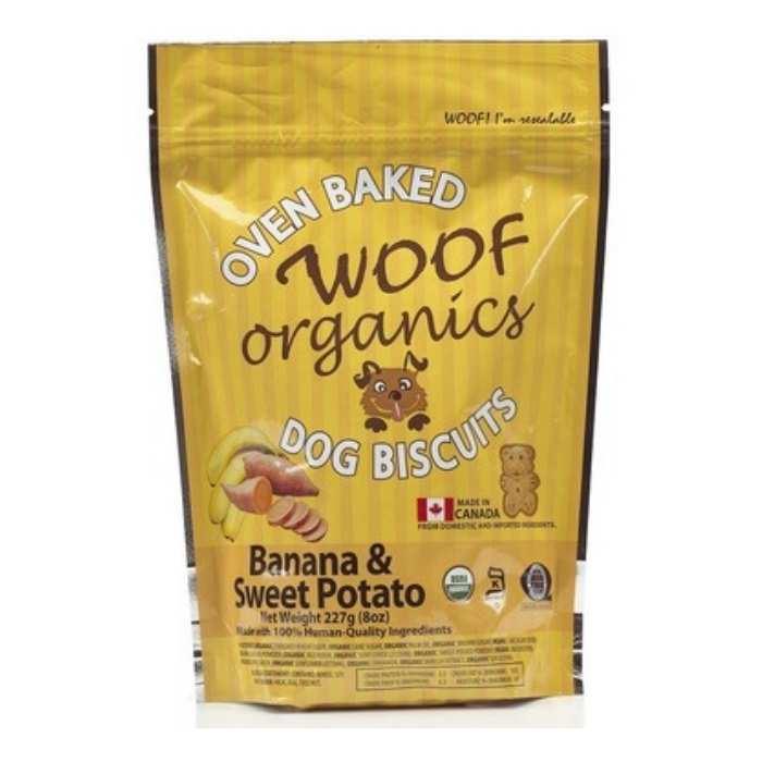 Woff Organics - Woof Banana Sweet Potato Dog Treats - Front