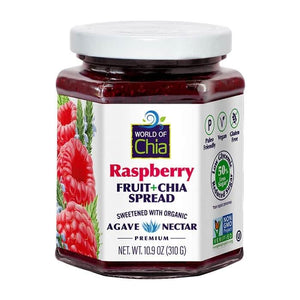 World of Chia - Premium Chia Raspberry Fruit Spread, 255ml