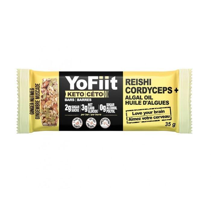 Yofiit - Keto-Friendly Bar With Adaptogens - ginger - front