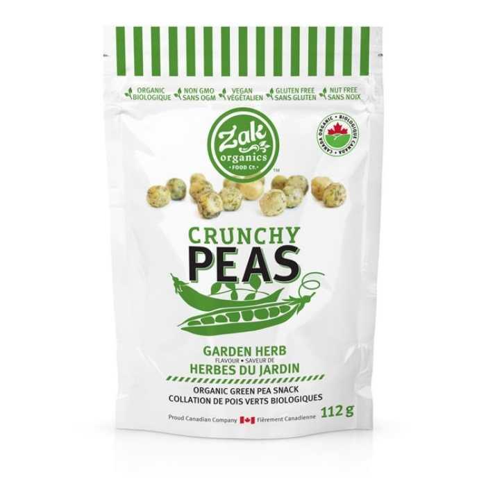 Zak Organics - Garden Herb Crunchy Peas, 112g-  1