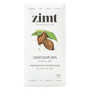 Zimt Chocolates - 80% Raw Vegan Chocolate Bars, 40g | Multiple Flavours
