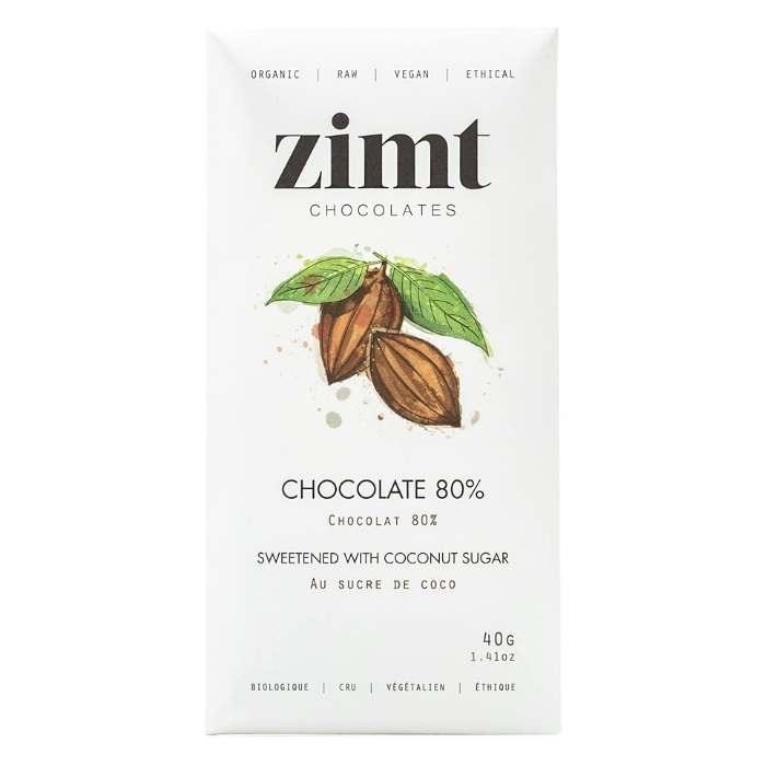 Zimt Chocolates - 80% Raw Vegan Chocolate Bars -  Regular Chocolate