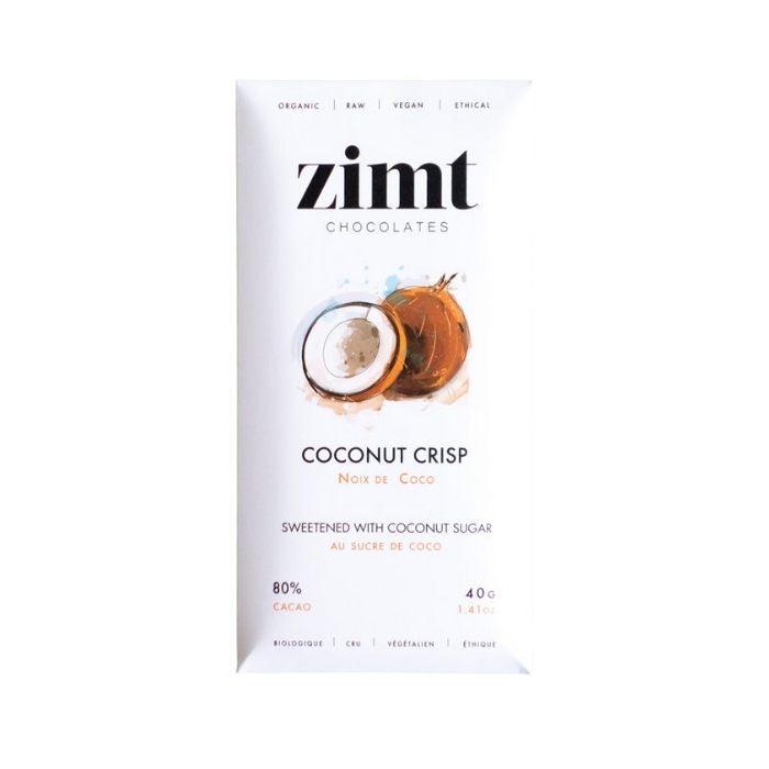 Zimt Chocolates - 80% Raw Vegan Chocolate Bars Coconut Crisp