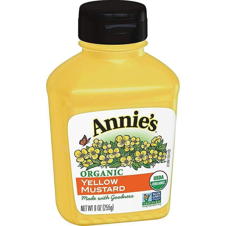 Annie’s Homegrown – Organic Yellow Mustard, 9 Oz- Pantry 1