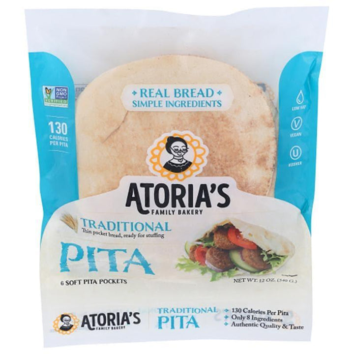 Atoria's - Traditional Pita, 12 Oz- Pantry 1