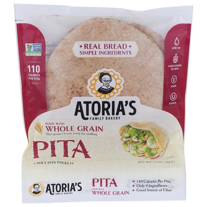 Atoria's - Whole Grain Pita, 12 Oz- Pantry 1