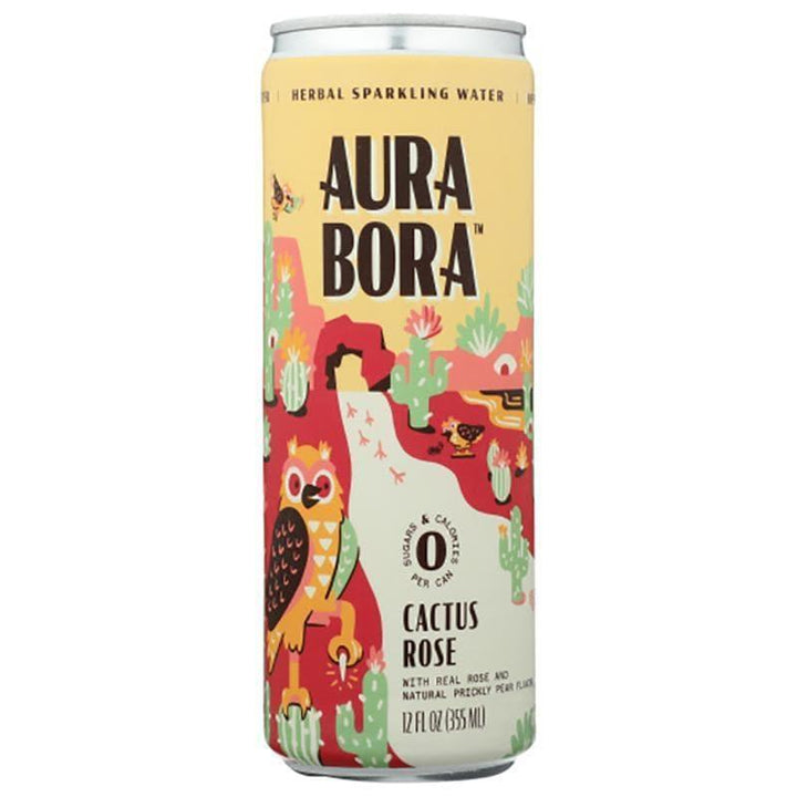 Aura Bora – Cactus Rose Sparkling Water, 12 oz- Pantry 1
