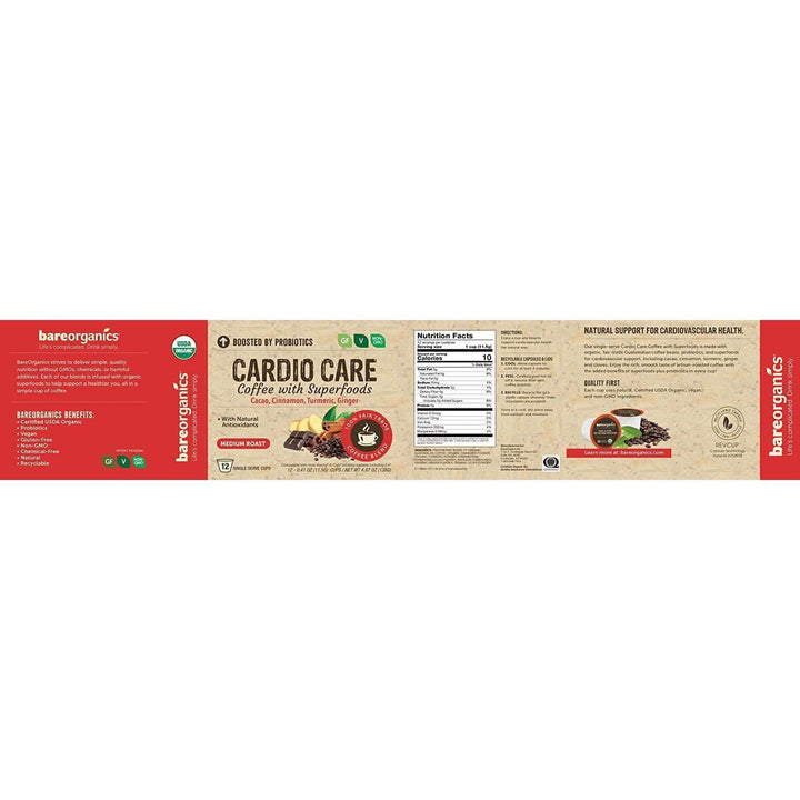 Bareorganics - Cardio Care Coffee - 12 cups, 4.80 Oz- Pantry 2
