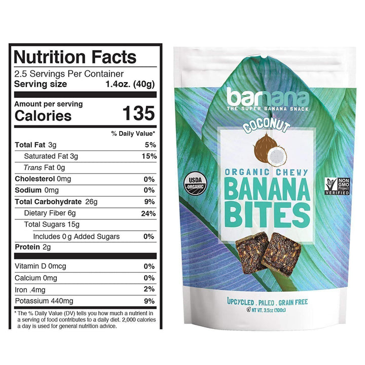 Barnana - Coconut Banana Bites, 3.5 Oz- Pantry 2