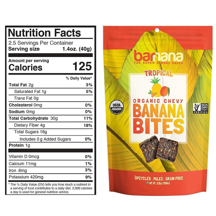 Barnana - Tropical Fruit Banana Bites, 3.5 Oz- Pantry 2