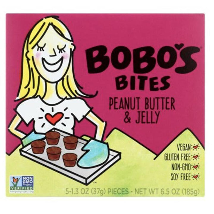 Bobo's - Peanut Butter & Jelly Oat Bites, 6.5 Oz- Pantry 1