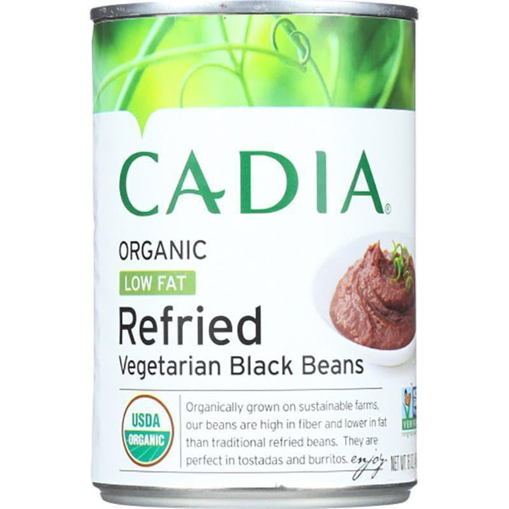 Cadia – Beans Refried Black, 16 oz- Pantry 1