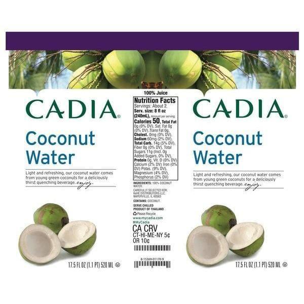 Cadia - Coconut Water, 33.8 Oz- Pantry 2