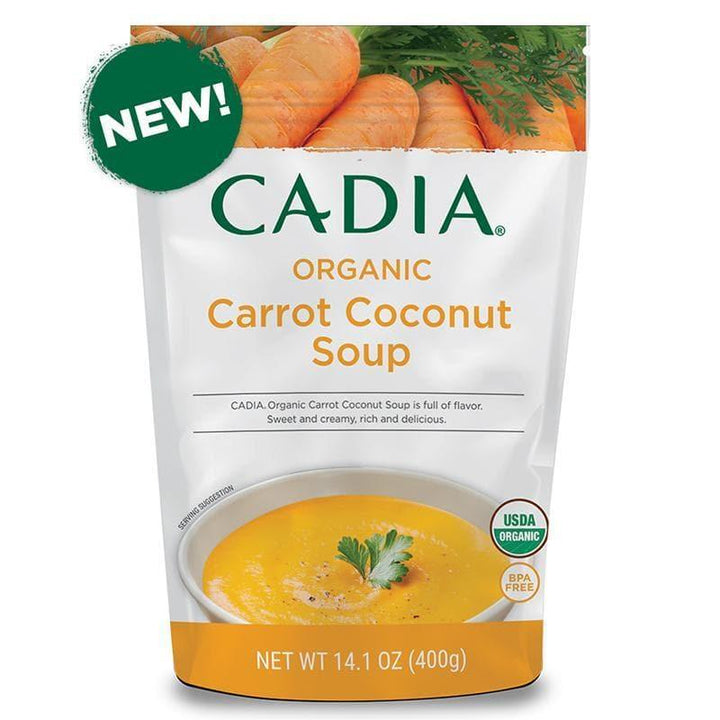 Cadia – Organic Carrot Coconut Soup, 14.1 oz- Pantry 1