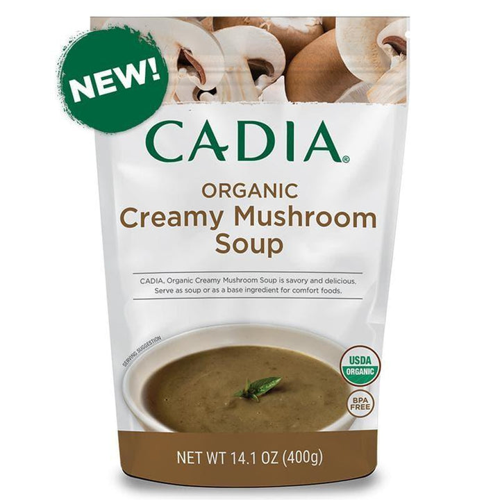 Cadia – Organic Creamy Mushroom Soup, 14.1 oz- Pantry 1