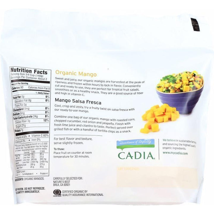 Cadia - Organic Frozen Mango, 10 oz- Pantry 2