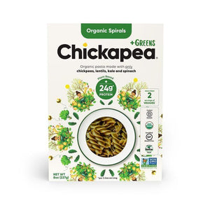 Chickapea – Greens Spirals Pasta, 8 oz
