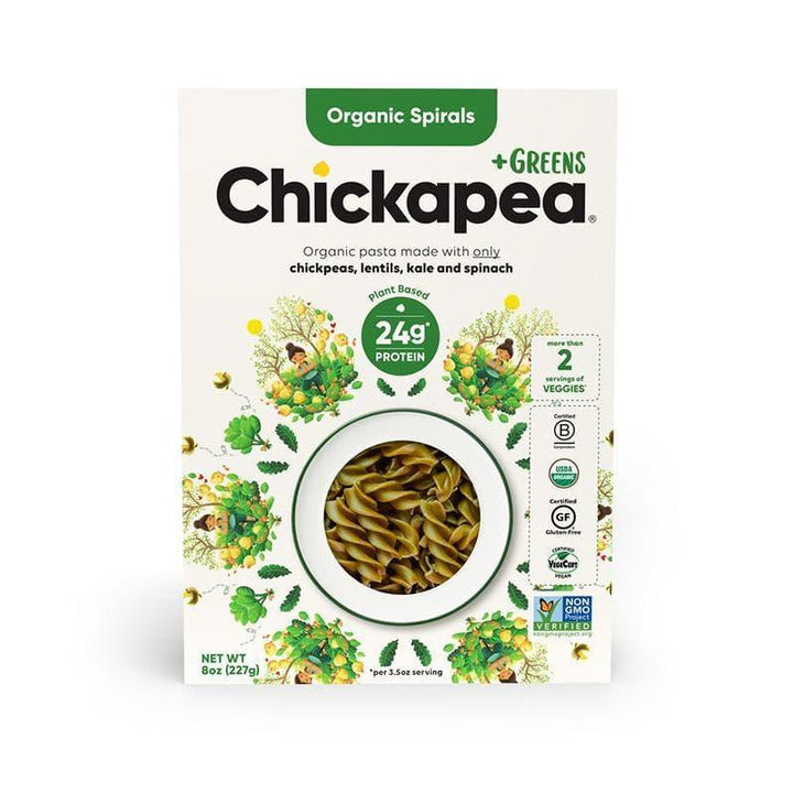 Chickapea – Greens Spirals Pasta, 8 oz- Pantry 1