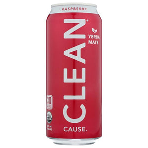 Clean Cause – Yerba Mate Raspberry, 16 oz