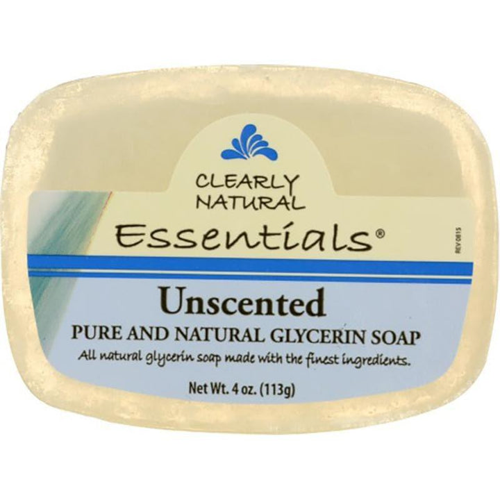 Clearly Natural - Unscented Glycerin Soap Bar, 4 Oz- Pantry 1