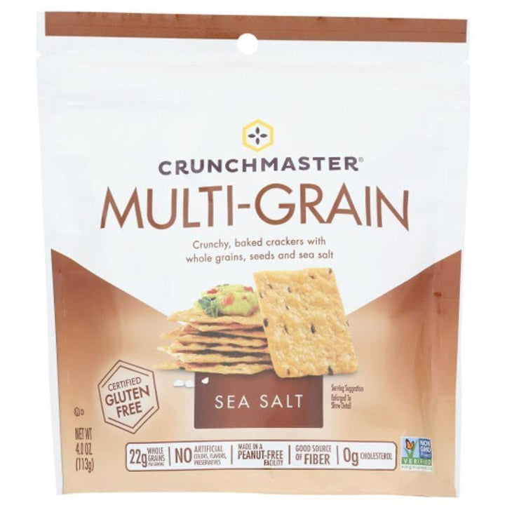 Crunchmaster - Multi-grain Crackers Sea Salt, 4 Oz | Pack Of 6- Pantry 1